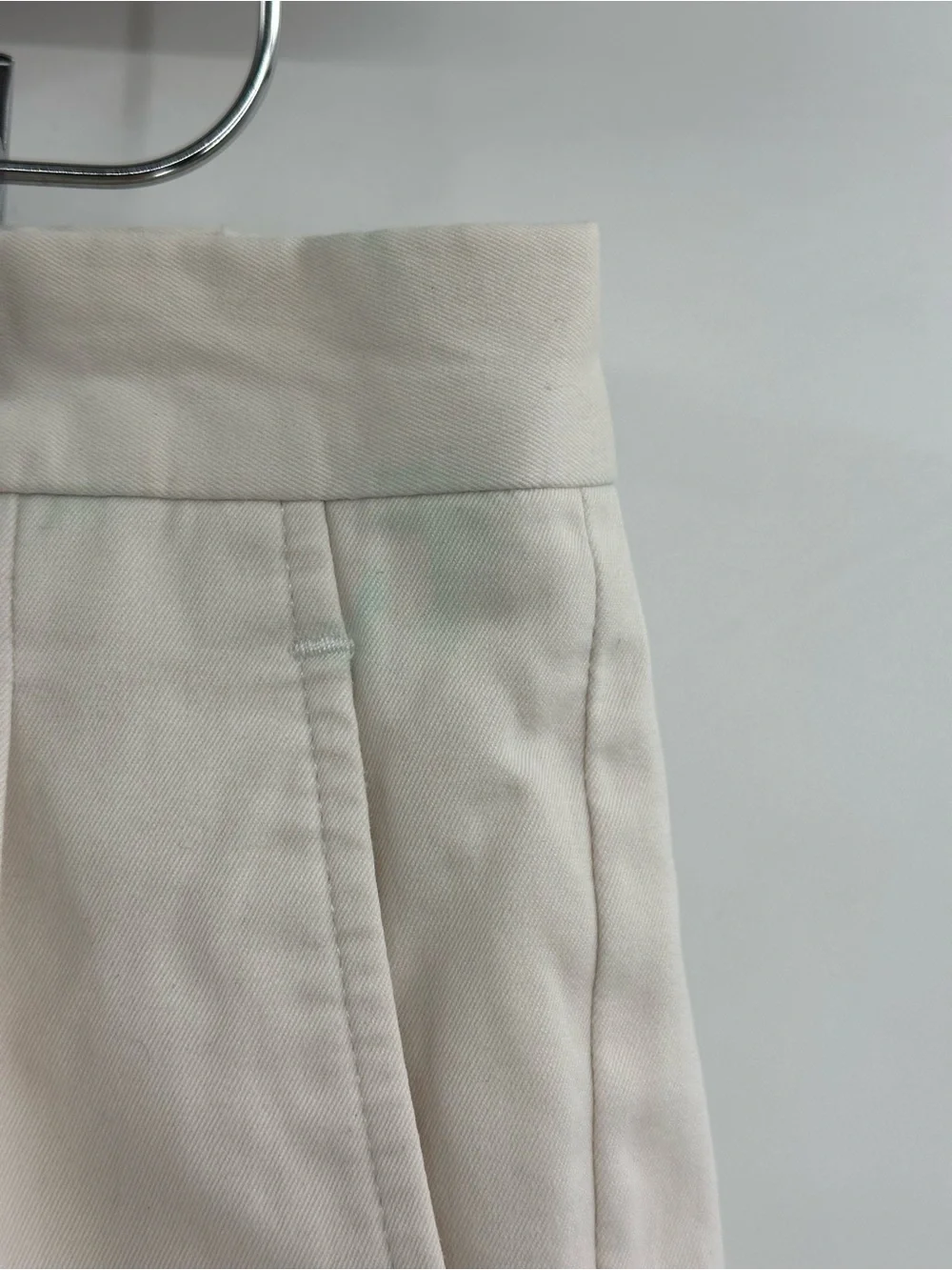 J. Crew Cream Pleated Chinos